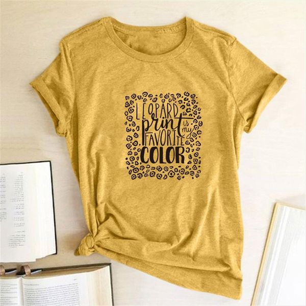 leopard print is my favorite women t shirts color printing summer aesthetic clothes graphic tees streetwear ropa mujer, White
leopard print is my favorite women t shirts color printing summer aesthetic clothes graphic tees streetwear ropa mujer, White