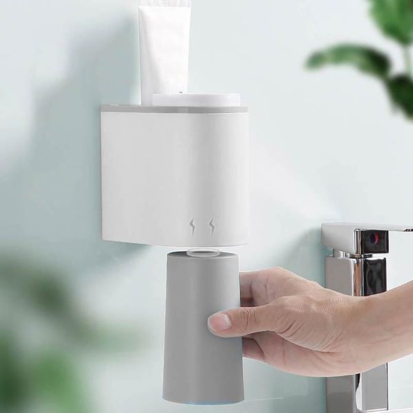bath accessory set magnetic suction cup wall-mounted toothbrush holder, cup, wash simple household bathroom pendant
bath accessory set magnetic suction cup wall-mounted toothbrush holder, cup, wash simple household bathroom pendant