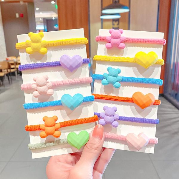 2pcs/set cute acrylic bear heart elastic hair bands for girls kid sweet tie scrunchie headband fashion accessories, Slivery;white
2pcs/set cute acrylic bear heart elastic hair bands for girls kid sweet tie scrunchie headband fashion accessories, Slivery;white