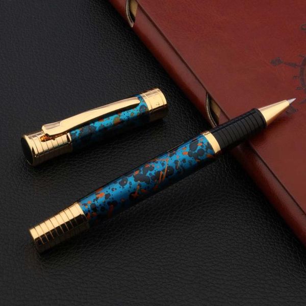 ballpoint pens luxurious classic metal copper rollerball pen style ice flower blue golden signature ball point ink office supplies, Blue;orange
ballpoint pens luxurious classic metal copper rollerball pen style ice flower blue golden signature ball point ink office supplies, Blue;orange