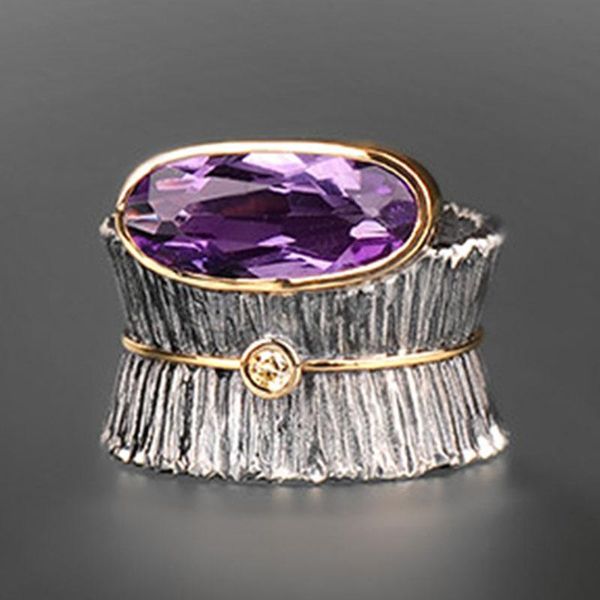 cluster rings vintage purple zircon tree bark flower ring catching 2021 jewelry big wide women men cool finger fine gifts, Golden;silver
cluster rings vintage purple zircon tree bark flower ring catching 2021 jewelry big wide women men cool finger fine gifts, Golden;silver