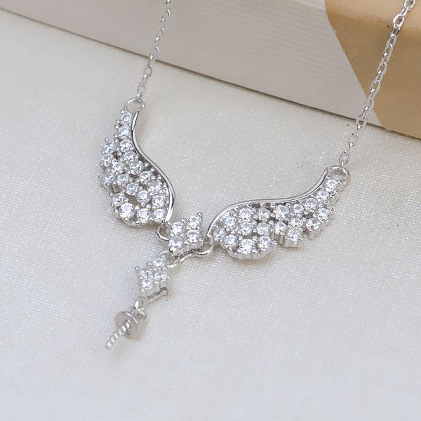diy handmade s925 silver angel wing pendant necklace clavicle women's set chain 2054
diy handmade s925 silver angel wing pendant necklace clavicle women's set chain 2054