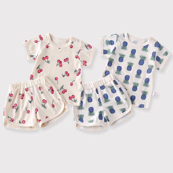 clothing sets 2pcs/set baby clothes summer short sleeve kids girl boy t-shirt shorts set fruit printed cotton infant toddler pants, White
clothing sets 2pcs/set baby clothes summer short sleeve kids girl boy t-shirt shorts set fruit printed cotton infant toddler pants, White