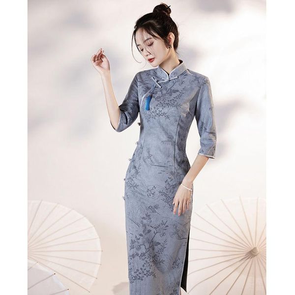 ethnic clothing improved cheongsam 2021 long-sleeved mid-length autumn winter high-end elegant chinese young girl dress, Red
ethnic clothing improved cheongsam 2021 long-sleeved mid-length autumn winter high-end elegant chinese young girl dress, Red