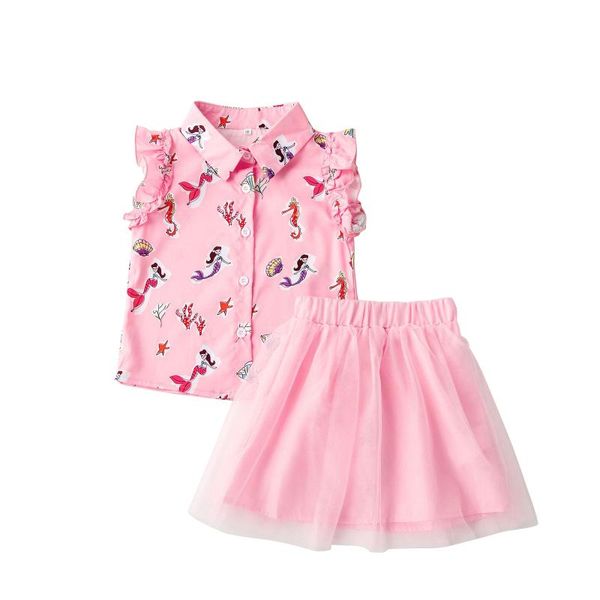1-6y kid girls clothes fashion summer clothing set floral sleeveless tulle skirt 2pcs sets, White
1-6y kid girls clothes fashion summer clothing set floral sleeveless tulle skirt 2pcs sets, White