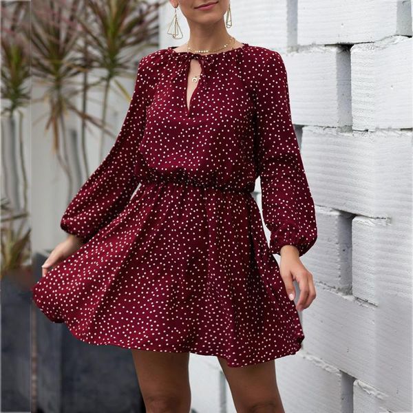foridol polka dot long sleeve vintage winter dress women lantern a-line short ladies 2021 casual dresses, Black;gray
foridol polka dot long sleeve vintage winter dress women lantern a-line short ladies 2021 casual dresses, Black;gray