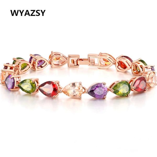 multicolor water drop zircon charm bracelet rose gold color luxury austrian crystal strand bracelets gifts jewelry wholesale link, chain, Black
multicolor water drop zircon charm bracelet rose gold color luxury austrian crystal strand bracelets gifts jewelry wholesale link, chain, Black