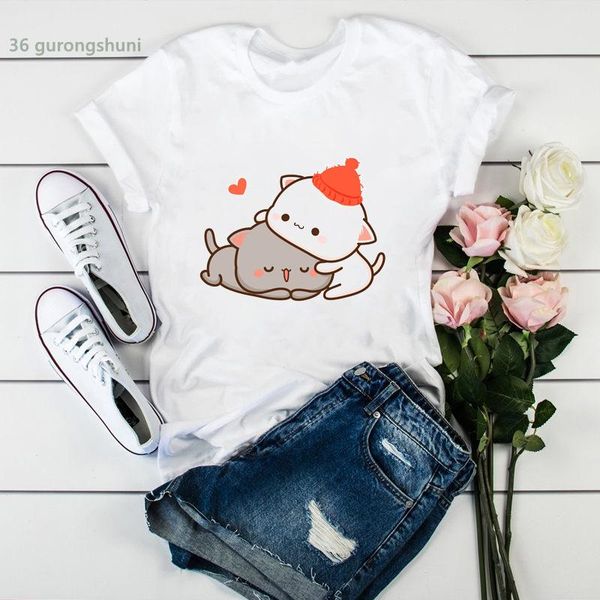 summer style t shirt femme cute peach cat and friend print women t-shirt fashion harajuku camiseta mujer tshirt women's, White
summer style t shirt femme cute peach cat and friend print women t-shirt fashion harajuku camiseta mujer tshirt women's, White
