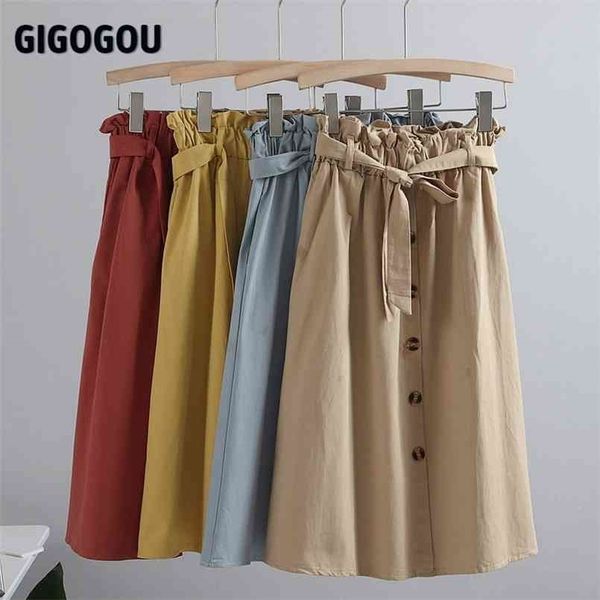 gigogou high waist womena line skirt single breasted pocket spring summer midi skirts street tutu tullle with belt 210708, Black
gigogou high waist womena line skirt single breasted pocket spring summer midi skirts street tutu tullle with belt 210708, Black