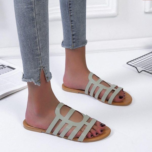 slippers women's summer solid color round head flat casual shoes comfortable lightweight open-toed beach, Black
slippers women's summer solid color round head flat casual shoes comfortable lightweight open-toed beach, Black