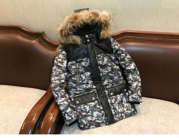 men's leather & faux both men women water dyed non-coated sheepskin genuine fur collar warm jacket duck down clothes, Black
men's leather & faux both men women water dyed non-coated sheepskin genuine fur collar warm jacket duck down clothes, Black
