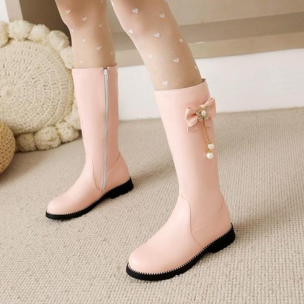 boots fashion women's high knee winter shoes shiny rhinestones bow lolita girls lovely sweet black pink white large size 33- 43
boots fashion women's high knee winter shoes shiny rhinestones bow lolita girls lovely sweet black pink white large size 33- 43