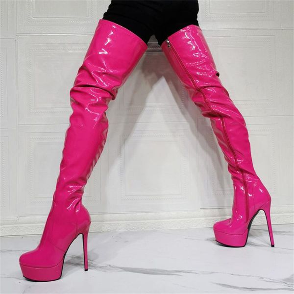 boots over the knee thigh red leather nightclub shoes women thin heels platform super high-heeled zapatos mujer, Black
boots over the knee thigh red leather nightclub shoes women thin heels platform super high-heeled zapatos mujer, Black