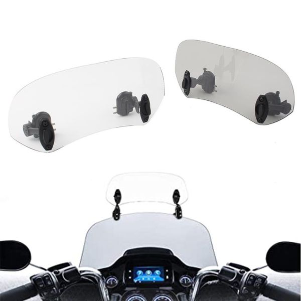 motorcycle windshield 280mm 11" adjustable clip-on extension spoiler windscreen deflector universal for motorbikes
motorcycle windshield 280mm 11" adjustable clip-on extension spoiler windscreen deflector universal for motorbikes
