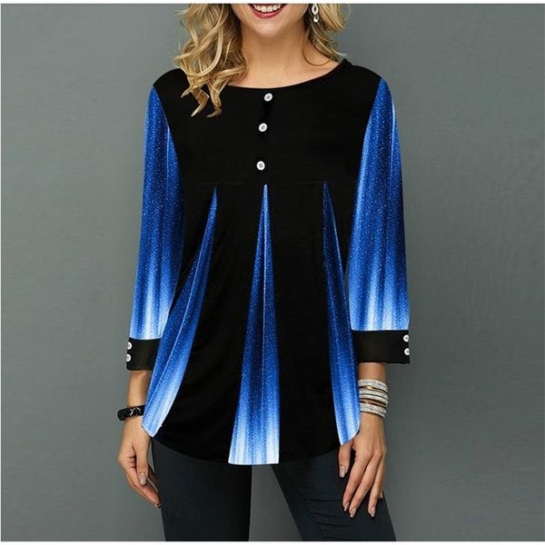 shirt women spring summer blouse 3/4 sleeve casual printing female fashion shirt plus size 5xl streetshirt 210719, White
shirt women spring summer blouse 3/4 sleeve casual printing female fashion shirt plus size 5xl streetshirt 210719, White
