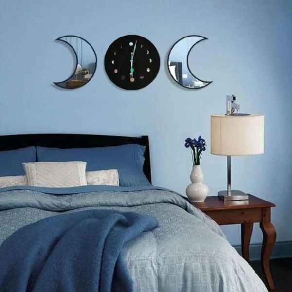 wall clock, glowing moon phase wooden clock bracket for home coffee shop, white/black 2021 clocks
wall clock, glowing moon phase wooden clock bracket for home coffee shop, white/black 2021 clocks