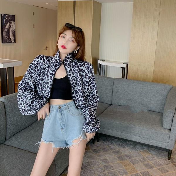 women's jackets 2021 fashion women's clothing retro leopard woman jacket korean version high waist loose thin section all-match coa, Black;brown
women's jackets 2021 fashion women's clothing retro leopard woman jacket korean version high waist loose thin section all-match coa, Black;brown