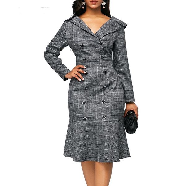 casual dresses plus size plaid office bodycon dress women 2021 elegant long sleeve autumn slim double-breasted ruffles 5xl, Black;gray
casual dresses plus size plaid office bodycon dress women 2021 elegant long sleeve autumn slim double-breasted ruffles 5xl, Black;gray