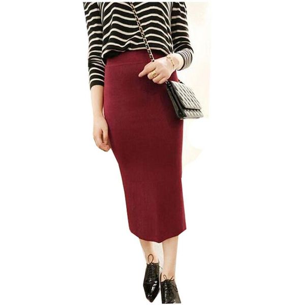 skirts autumn winter women long knitted skirt split high waist pencil female slim bodycon package hip maxi sf1240, Black
skirts autumn winter women long knitted skirt split high waist pencil female slim bodycon package hip maxi sf1240, Black