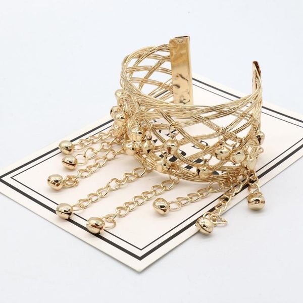 bangle gold color bells tassel bracelets for women boho statement belly dance bangles gypsy wedding party ethnic jewelry gift, Black
bangle gold color bells tassel bracelets for women boho statement belly dance bangles gypsy wedding party ethnic jewelry gift, Black