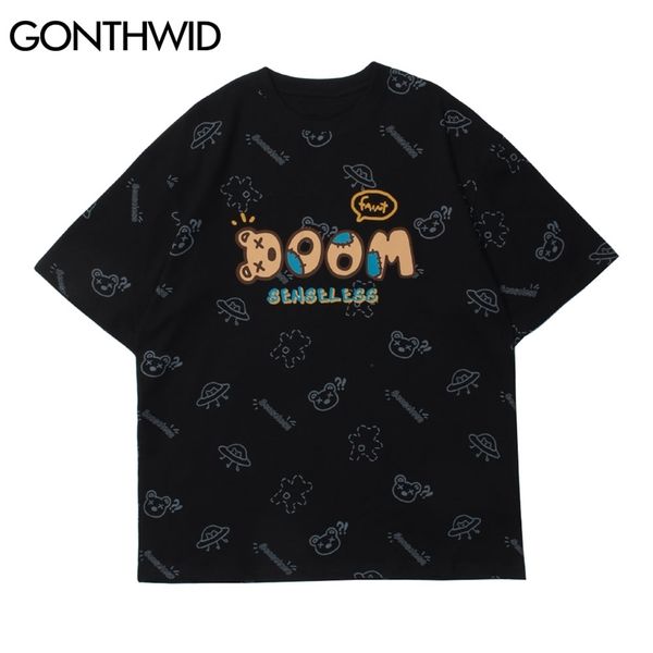 tshirt hip hop streetwear men spaceship bear print short sleeve t-shirts cotton casual loose harajuku fashion tees 210602, White;black
tshirt hip hop streetwear men spaceship bear print short sleeve t-shirts cotton casual loose harajuku fashion tees 210602, White;black
