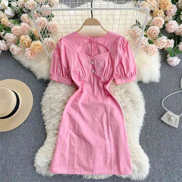 women summer fashion hollow round collar high waist thin mini a-line dress solid color short sleeve vestidos s213 210527, Black;gray
women summer fashion hollow round collar high waist thin mini a-line dress solid color short sleeve vestidos s213 210527, Black;gray