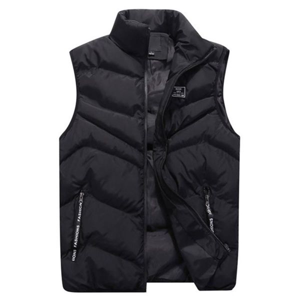 men's vests 2021 autumn winter man plus size simple slim cotton cozy straight warm jackets business streetwear fashion casual coats, Black;white
men's vests 2021 autumn winter man plus size simple slim cotton cozy straight warm jackets business streetwear fashion casual coats, Black;white