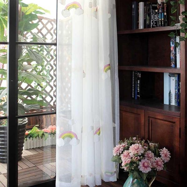 embroidered white cloud and rainbow tulle window curtains for living room bedroom cotton sheer voile curtain kitchen blind & drapes
embroidered white cloud and rainbow tulle window curtains for living room bedroom cotton sheer voile curtain kitchen blind & drapes