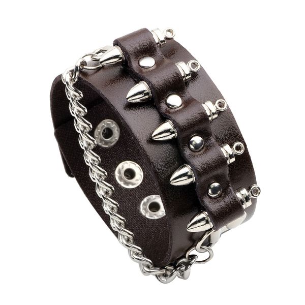 hip hop style popular rap singer alloy charm black and brown leather bracelet for men, Golden;silver
hip hop style popular rap singer alloy charm black and brown leather bracelet for men, Golden;silver