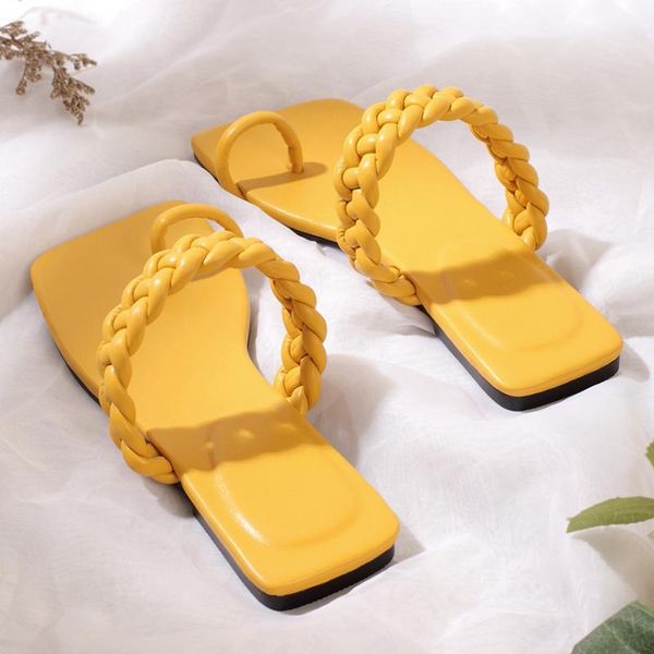 slippers summer set-toe flat-bottomed large size sandals for women's outer wear yellow casual flat-heel 34-42, Black
slippers summer set-toe flat-bottomed large size sandals for women's outer wear yellow casual flat-heel 34-42, Black