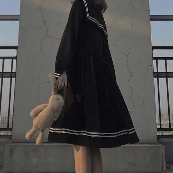 dresses women bow patchwork loose a-line fashion knee-length cute empire preppy style ins sailor collar japanese all-match black, Black;gray
dresses women bow patchwork loose a-line fashion knee-length cute empire preppy style ins sailor collar japanese all-match black, Black;gray