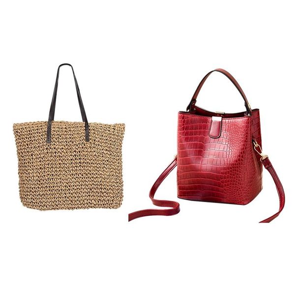 evening bags 2 pcs bag: 1 straw bag bohemia beach brown & crocodile pattern handbag red
evening bags 2 pcs bag: 1 straw bag bohemia beach brown & crocodile pattern handbag red