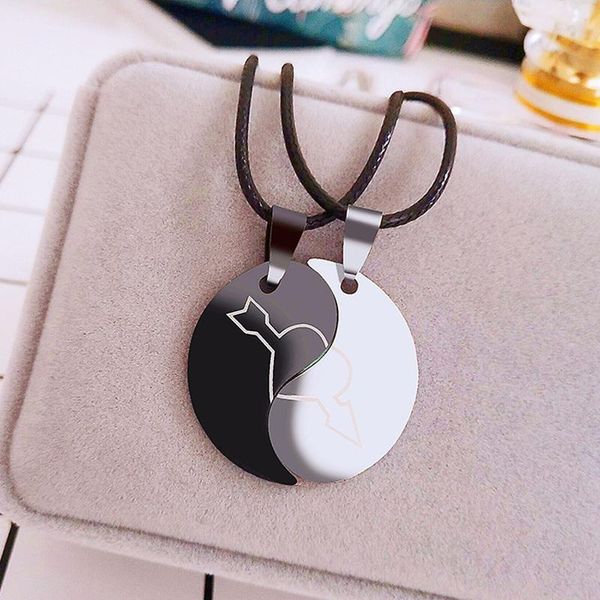 pendant necklaces couple necklace paired heart stainless steel for lovers matching pendants neck chain collar friendship jewelry, Silver
pendant necklaces couple necklace paired heart stainless steel for lovers matching pendants neck chain collar friendship jewelry, Silver