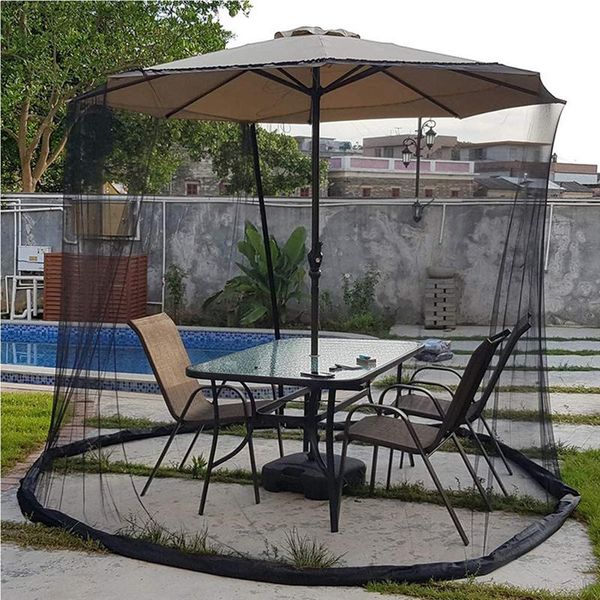 shade umbrella table screen outdoor patio anti mosquito pest net cover with zipper & water tube adjustable mesh canopy curtain
shade umbrella table screen outdoor patio anti mosquito pest net cover with zipper & water tube adjustable mesh canopy curtain