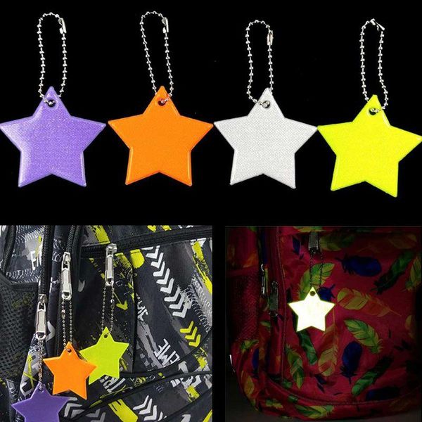 keychains child safety reflector key ring star ultra reflective gear keychain bag clothing, Silver
keychains child safety reflector key ring star ultra reflective gear keychain bag clothing, Silver