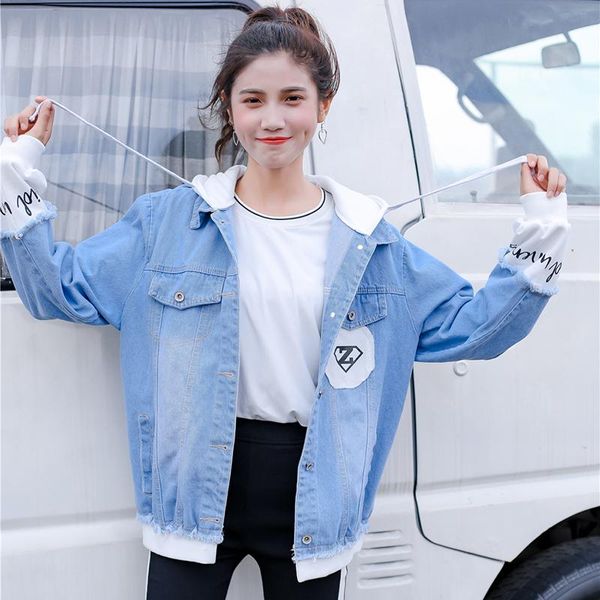 women's jackets student clothings female 2021 spring and autumn college style loose hooded fake two piece coats, Black;brown
women's jackets student clothings female 2021 spring and autumn college style loose hooded fake two piece coats, Black;brown