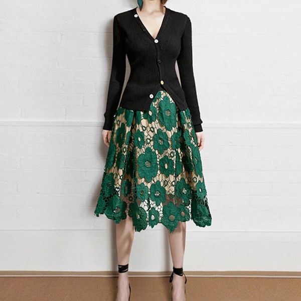 skirts women a-line skirt hollow out fashion high waist lace ladies elegant female casual for, Black
skirts women a-line skirt hollow out fashion high waist lace ladies elegant female casual for, Black