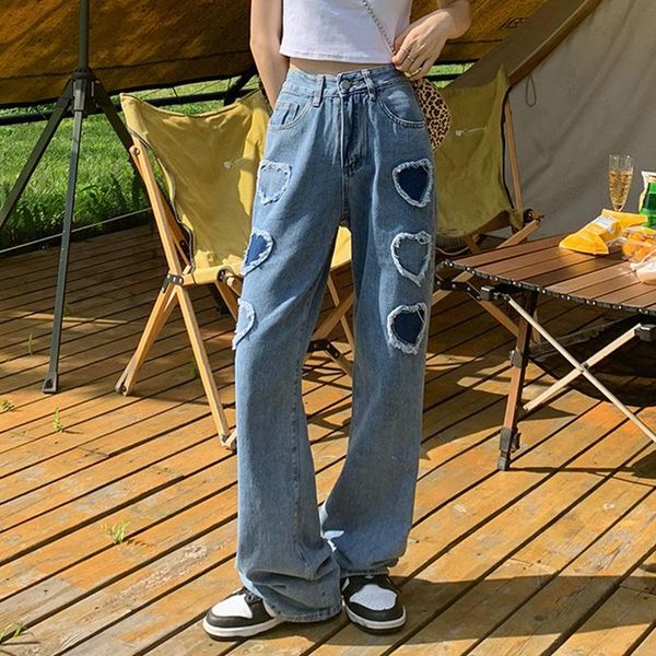 women's jeans patch designs 2021 spring autumn bottom high waist denim pants for women casual straight ladies trousers pdg3872, Blue
women's jeans patch designs 2021 spring autumn bottom high waist denim pants for women casual straight ladies trousers pdg3872, Blue