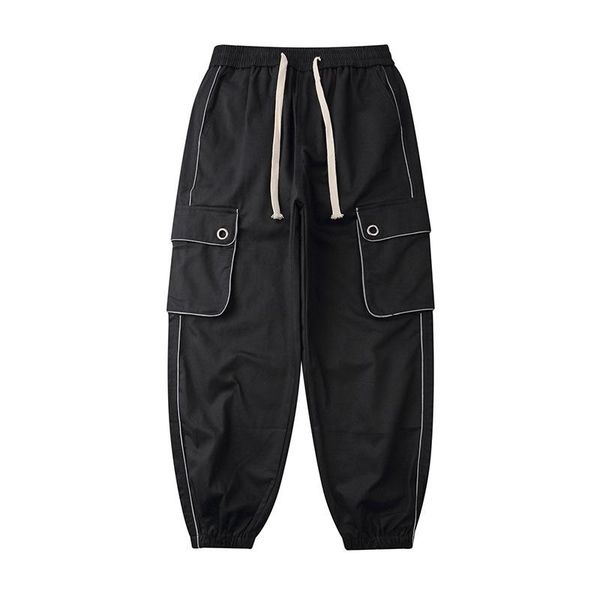 men reflective stripe multi-pocket streetwear hip hop loose casual cargo pants male white black ankle-length harem trousers men's
men reflective stripe multi-pocket streetwear hip hop loose casual cargo pants male white black ankle-length harem trousers men's