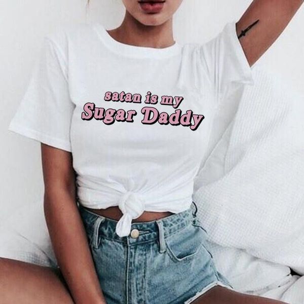 women's t-shirt cute harajuku ullzang 90s tshirt tees female yes daddy t shirt women satan is my sugar aesthetic, White
women's t-shirt cute harajuku ullzang 90s tshirt tees female yes daddy t shirt women satan is my sugar aesthetic, White