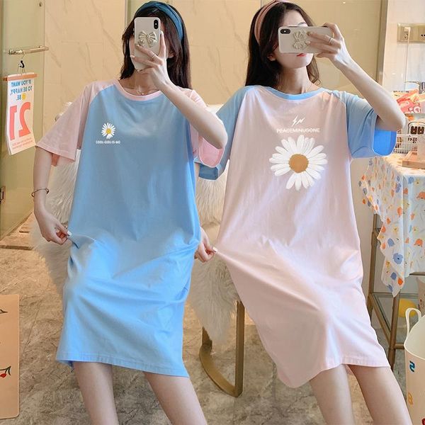 women's sleepwear 2021 summer short sleeve 100% cotton nightgown for women korean long dress loose nightdress night gown home nighty, Black;red
women's sleepwear 2021 summer short sleeve 100% cotton nightgown for women korean long dress loose nightdress night gown home nighty, Black;red