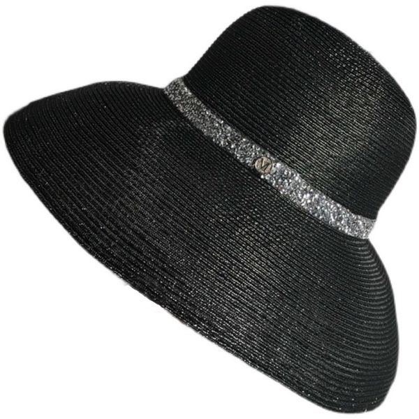 wide brim hats fashion hat women elegant style european m letter decoration dress accessoriy in summer and spring 2021, Blue;gray
wide brim hats fashion hat women elegant style european m letter decoration dress accessoriy in summer and spring 2021, Blue;gray