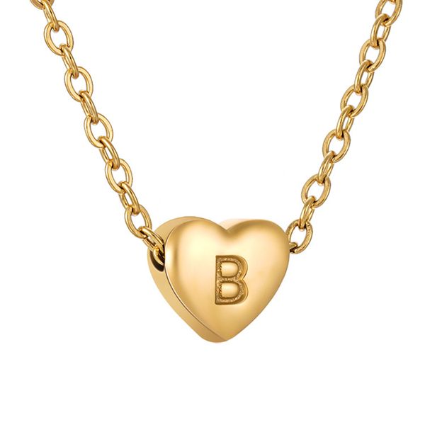 alphabet heart shaped pendants necklace for women stainless steel 18k gold plated letter necklaces lobster clasp female wholesale, Silver
alphabet heart shaped pendants necklace for women stainless steel 18k gold plated letter necklaces lobster clasp female wholesale, Silver