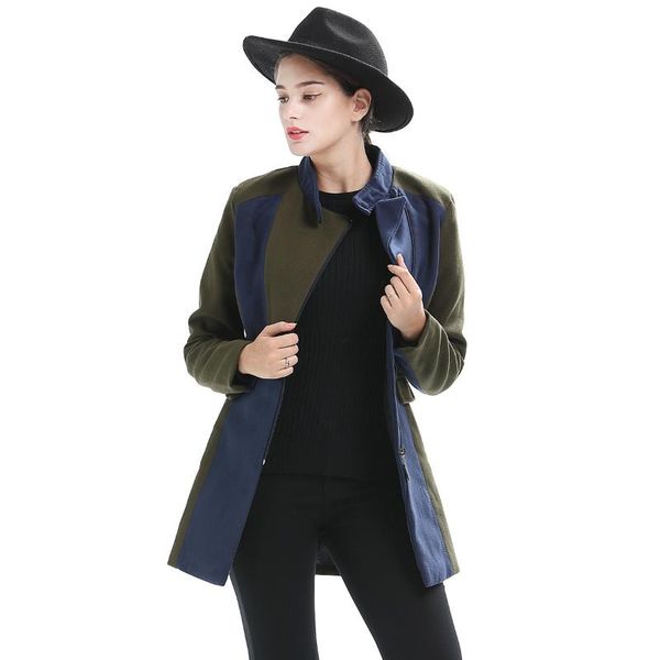 women's wool & blends long full zipper solid zippers slim sale special offer 2021 sobretudo autumn and winter brand loose temperament c, Black
women's wool & blends long full zipper solid zippers slim sale special offer 2021 sobretudo autumn and winter brand loose temperament c, Black