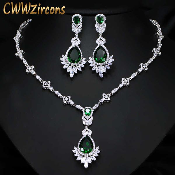 exquisite women green big costume jewellery sets cubic zirconia wedding party necklace earring jewelry for bride t094 210714, Silver
exquisite women green big costume jewellery sets cubic zirconia wedding party necklace earring jewelry for bride t094 210714, Silver