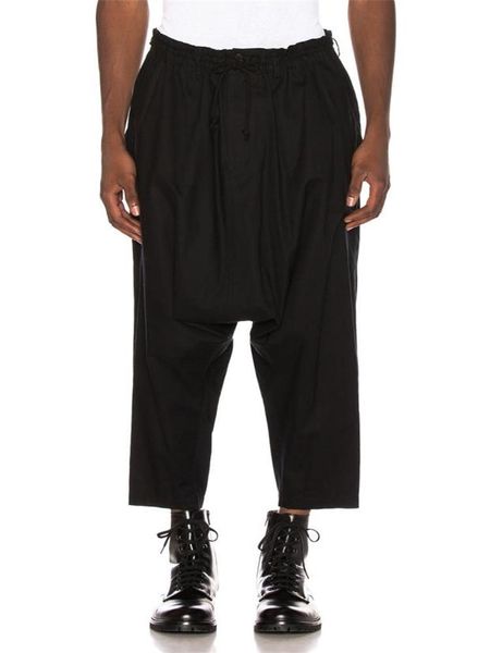 men's pants nine-minute casual harlan spring and autumn black elastic waist irregular cut low grade design
men's pants nine-minute casual harlan spring and autumn black elastic waist irregular cut low grade design
