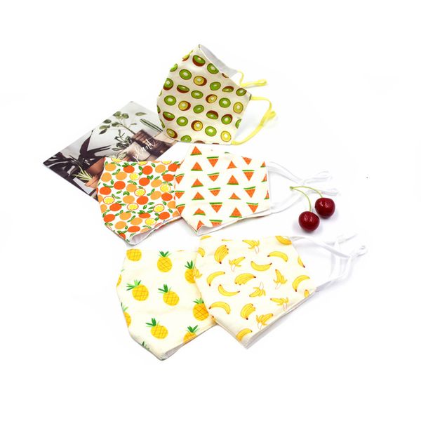 breathable fruit print summer dust washable pure cotton mask 
breathable fruit print summer dust washable pure cotton mask