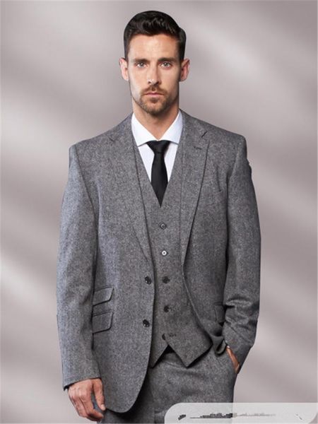 arrival grey tweed men suit slim fit 3 piece costume homme tuxedo groom gentle blazer prom terno masculino jacket+pant+vest men's suits, White;black
arrival grey tweed men suit slim fit 3 piece costume homme tuxedo groom gentle blazer prom terno masculino jacket+pant+vest men's suits, White;black