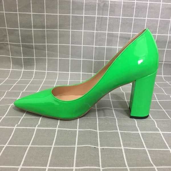 dress shoes fericzot women's patent leather pointed toe block heels pumps gorgeous evening party stiletto, Black
dress shoes fericzot women's patent leather pointed toe block heels pumps gorgeous evening party stiletto, Black
