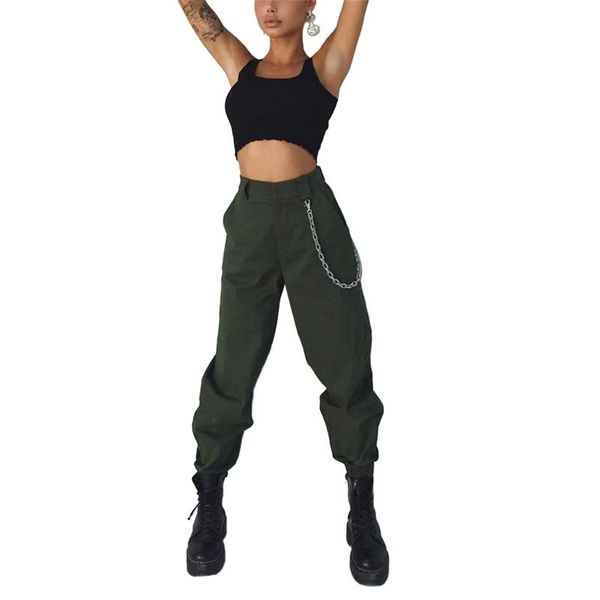 women's pants & capris 2021 women high waist hip hop dance tapered cargo jogger trousers with chain harem baggy jogging sweatpants pant, Black;white
women's pants & capris 2021 women high waist hip hop dance tapered cargo jogger trousers with chain harem baggy jogging sweatpants pant, Black;white